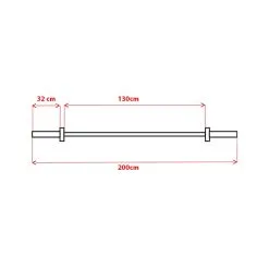 Olympisk Vektstang 200 Cm, JTC Power -Sport & Fitness Shop 11 505 200 4