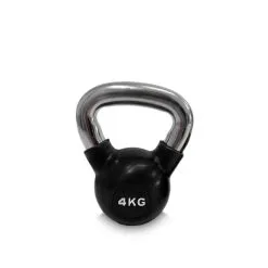 Kettlebell Gummi/krom, 4 Kg, JTC Power