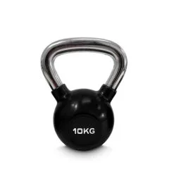 Kettlebell Gummi/krom, 10 Kg, JTC Power