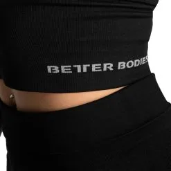 Better Bodies Astoria Seamless Bra, Black Melange, Medium -Sport & Fitness Shop BB 110886 920r 4