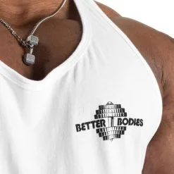 Better Bodies Essential T-back, White V2, Medium -Sport & Fitness Shop BB 120831 006r 3