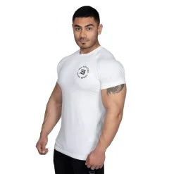 Better Bodies Gym Tapered Tee, White, Xxlarge -Sport & Fitness Shop BB 121009 001r 3