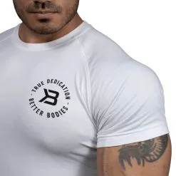 Better Bodies Gym Tapered Tee, White, Xxlarge -Sport & Fitness Shop BB 121009 001r 5