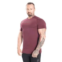Better Bodies Gym Tapered Tee, Maroon, Xlarge -Sport & Fitness Shop BB 121009 393r 3