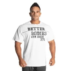 Better Bodies Union Original Tee, White, Large
