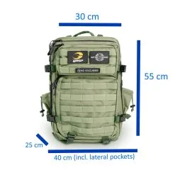 Tactical Backpack, Washed Green, Better Bodies / GASP -Sport & Fitness Shop BB 130433 664 6