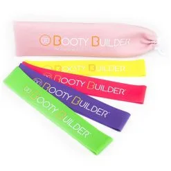 Mini Bands, Pink, 4-pack, Booty Builder