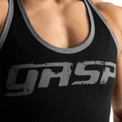 GASP Rib Crop T-back, Black, Small -Sport & Fitness Shop GA 210002 999r 3