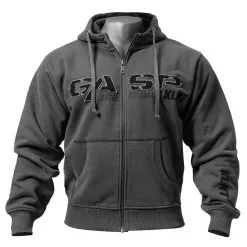 GASP 1,2 LBS Hoodie, Grey, Medium