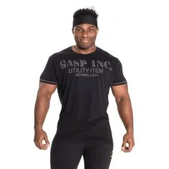 GASP Basic Utility Tee, Black, Large