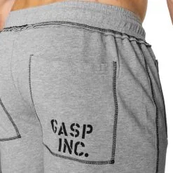 GASP Division Sweatshorts, Light Grey Melange, Small -Sport & Fitness Shop GA 220647 903r 3