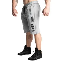 GASP Division Sweatshorts, Light Grey Melange, Small -Sport & Fitness Shop GA 220647 903r 5