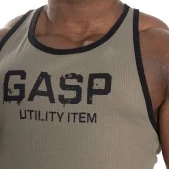 GASP Ribbed T-back, Wash Green, Large -Sport & Fitness Shop GA 220690 664r 5