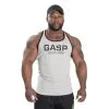 GASP Ribbed T-back, Grey Melange, Large -Sport & Fitness Shop GA 220690 940r 1