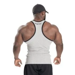 GASP Ribbed T-back, Grey Melange, Large -Sport & Fitness Shop GA 220690 940r 3