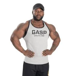 GASP Ribbed T-back, Grey Melange, Large -Sport & Fitness Shop GA 220690 940r 4
