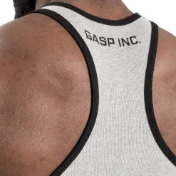 GASP Ribbed T-back, Grey Melange, Large -Sport & Fitness Shop GA 220690 940r 6