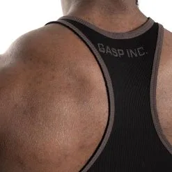 GASP Ribbed T-back, Black, Large -Sport & Fitness Shop GA 220690 999r 6