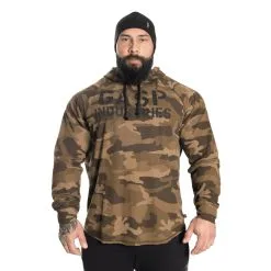 GASP L/S Thermal Hoodie, Green Camoprint, Xlarge