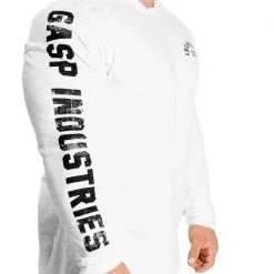 GASP Throwback L/S Tee, White, Medium -Sport & Fitness Shop GA 220843 001r 5