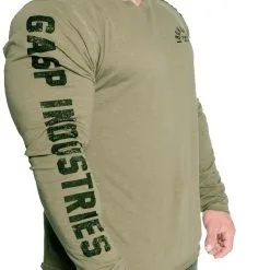 GASP Throwback L/S Tee, Wash Green, Xxlarge -Sport & Fitness Shop GA 220843 664r 4