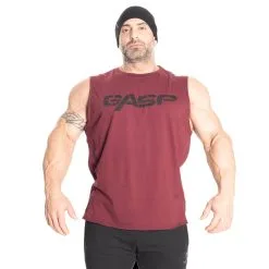 GASP Vintage Tank, Maroon, Small