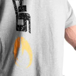 GASP Iron Tee, Grey Melange/black, Medium -Sport & Fitness Shop GA 220869 946r 4