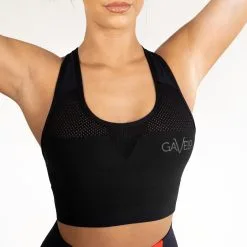 Gavelo Mesh Sports Bra, Black, Medium -Sport & Fitness Shop GO BRA 225r 3