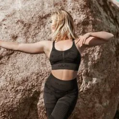 GAVELO Seamless Sports Bra, Green Camo, Small -Sport & Fitness Shop GO BRA 232r 5