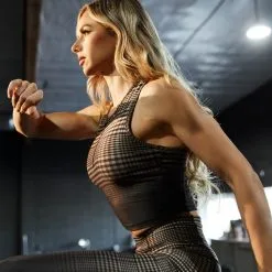 GAVELO GLNCHCK 5 Top, Brown/black, Small -Sport & Fitness Shop GO BRA 270r 6