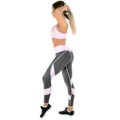 Gavelo Raspberry Swirl Tights, Pink/dark Grey, Small -Sport & Fitness Shop GO PNT 123r 3