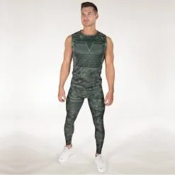 Gavelo Sniper Compression Tights, Camo Green, Large -Sport & Fitness Shop GO PNT 159r 4