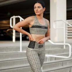 Gavelo GLNCHCK III Tights, Black/beige, Large -Sport & Fitness Shop GO PNT 905r 10