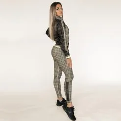 Gavelo GLNCHCK III Tights, Black/beige, Large -Sport & Fitness Shop GO PNT 905r 7