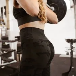 GAVELO Seamless Tights, Green Camo, Small -Sport & Fitness Shop GO PNT 907r 10