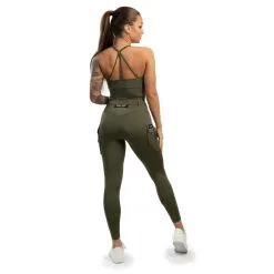 GAVELO Cargo Tights, Military Green, Small -Sport & Fitness Shop GO PNT 944r 2