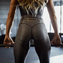 GAVELO GLNCHCK 5 Compression Tights, Brown/black, Large -Sport & Fitness Shop GO PNT 970r 5