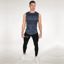 Gavelo Sniper Sleeveless Tee, Blue, Large -Sport & Fitness Shop GO TANK 043r 6