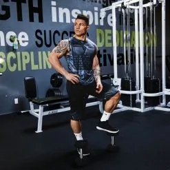 Gavelo Sniper Sleeveless Tee, Blue, Large -Sport & Fitness Shop GO TANK 043r 9