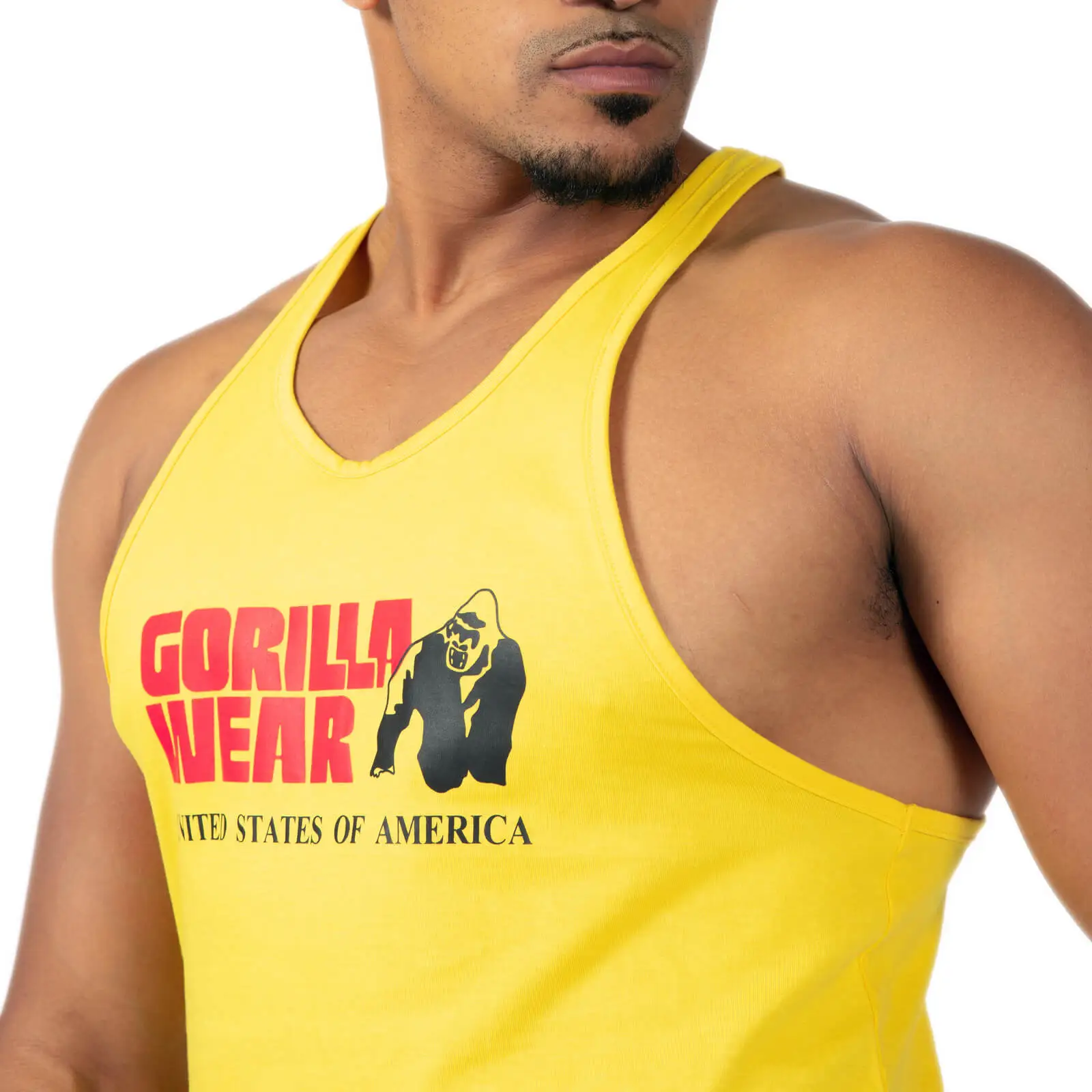 Gorilla Wear Men Classic Tank Top, Yellow, Small 5 Gorilla Wear Men Classic Tank Top, Yellow, Small - Bilde 3