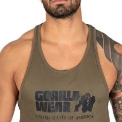 Gorilla Wear Men Classic Tank Top, Army Green, Large -Sport & Fitness Shop GW 90104 400r 3
