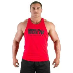 Gorilla Wear Men Classic Tank Top, Red, Large