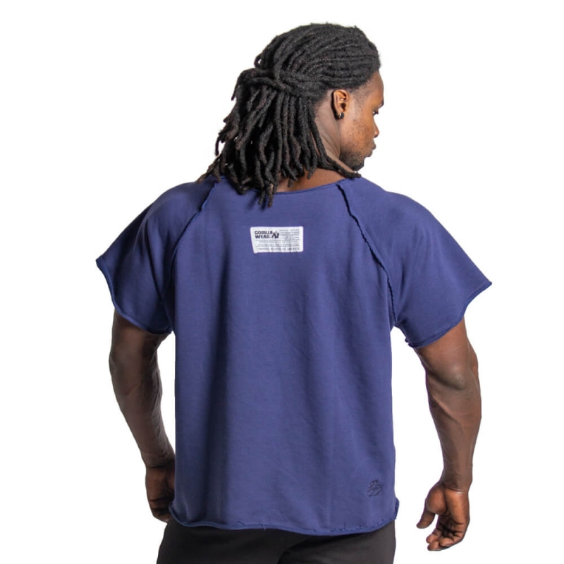 Gorilla Wear Men Classic Workout Top, Navy, Large/xlarge 4 Gorilla Wear Men Classic Workout Top, Navy, Large/xlarge - Bilde 2