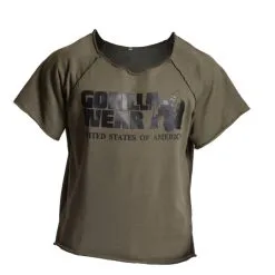 Gorilla Wear Men Classic Workout Top, Army Green, Large/xlarge -Sport & Fitness Shop GW 90107 400r 3