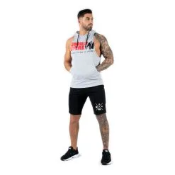 Gorilla Wear Men Rogers Hooded Tank Top, Grey Melange, Xxxlarge -Sport & Fitness Shop GW 90127 800r 4