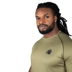 Gorilla Wear Men Performance Tee, Army Green, Medium -Sport & Fitness Shop GW 90515 409r 3