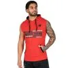 Gorilla Wear Men Melbourne S/L Hooded T-Shirt, Red, Small -Sport & Fitness Shop GW 90516 500r 1