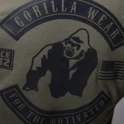 Gorilla Wear Detroit T-Shirt, Army Green, Small -Sport & Fitness Shop GW 90529 400r 6