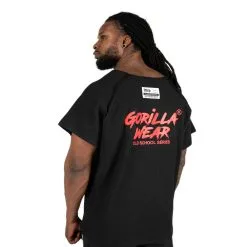 Gorilla Wear Men Augustine Old School Work Out Top, Black/red, Small/medium -Sport & Fitness Shop GW 90541 905r 2