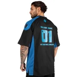 Gorilla Wear Men Athlete T-Shirt 2.0 (William Bonac), Navy/black, Large -Sport & Fitness Shop GW 90548 300r 2